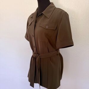 Emanuel Ungaro Hunter Green belted jacket,8 or 42, Vintage, excellent condition